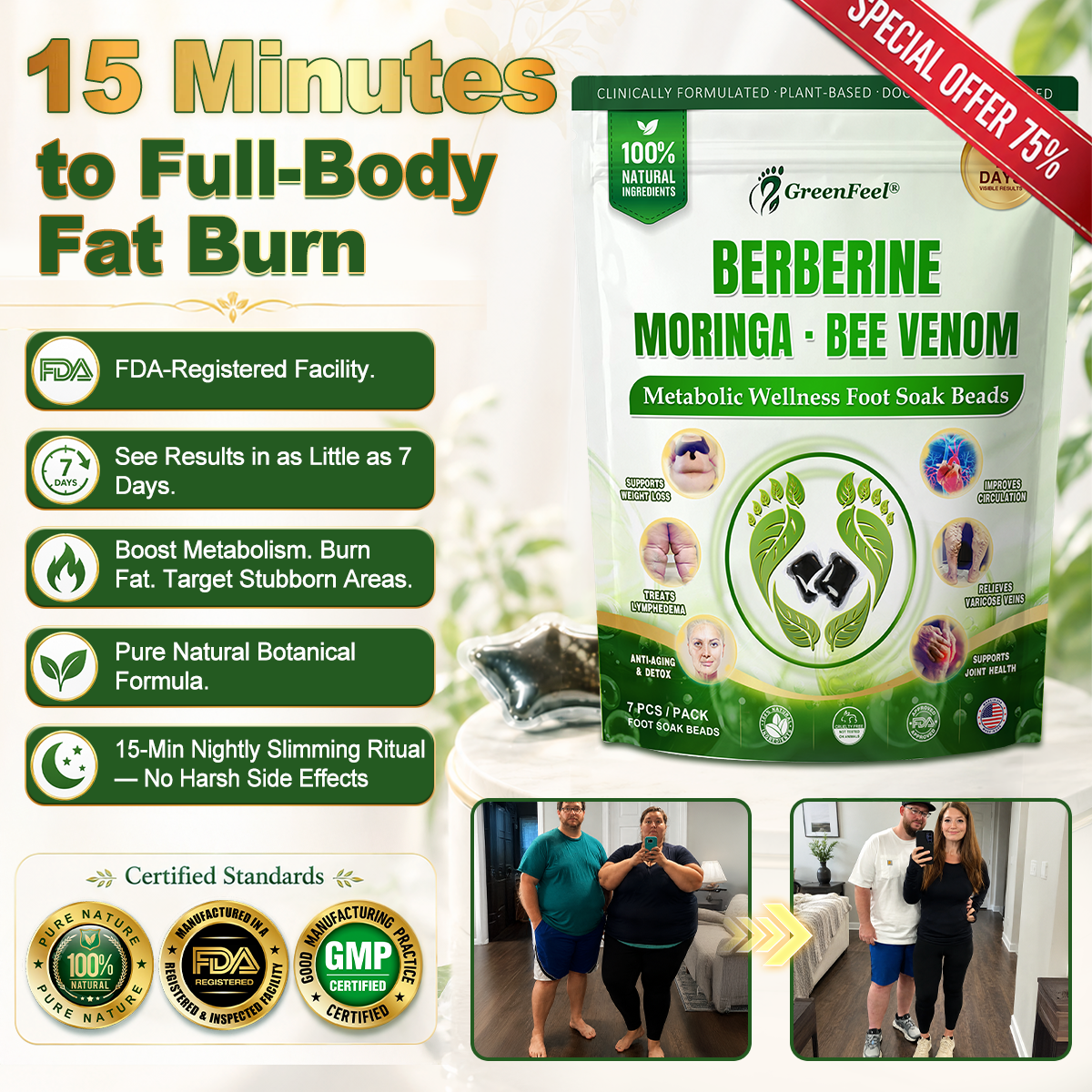 🇺🇸👩‍⚕️𝐎𝐟𝐟𝐢𝐜𝐢𝐚𝐥 𝐁𝐫𝐚𝐧𝐝 𝐒𝐭𝐨𝐫𝐞 |🌿𝑮𝒓𝒆𝒆𝒏𝑭𝒆𝒆𝒍® 𝑩𝒆𝒓𝒃𝒆𝒓𝒊𝒏𝒆 𝑴𝒐𝒓𝒊𝒏𝒈𝒂- 𝑩𝒆𝒆 𝑽𝒆𝒏𝒐𝒎 Metabolic Wellness Detox Foot Soak Beads