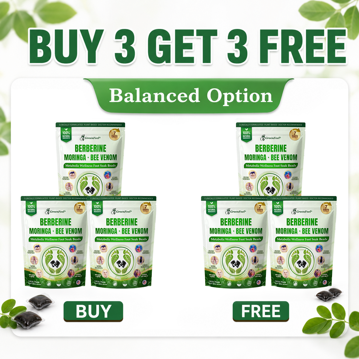 🇺🇸👩‍⚕️𝐎𝐟𝐟𝐢𝐜𝐢𝐚𝐥 𝐁𝐫𝐚𝐧𝐝 𝐒𝐭𝐨𝐫𝐞 |🌿𝑮𝒓𝒆𝒆𝒏𝑭𝒆𝒆𝒍® 𝑩𝒆𝒓𝒃𝒆𝒓𝒊𝒏𝒆 𝑴𝒐𝒓𝒊𝒏𝒈𝒂- 𝑩𝒆𝒆 𝑽𝒆𝒏𝒐𝒎 Metabolic Wellness Detox Foot Soak Beads
