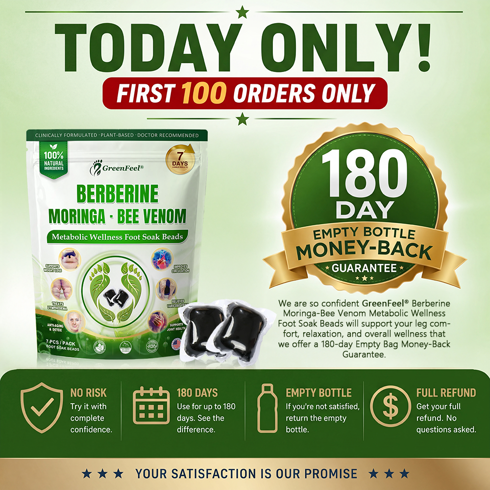 🇺🇸👩‍⚕️𝐎𝐟𝐟𝐢𝐜𝐢𝐚𝐥 𝐁𝐫𝐚𝐧𝐝 𝐒𝐭𝐨𝐫𝐞 |🌿𝑮𝒓𝒆𝒆𝒏𝑭𝒆𝒆𝒍® 𝑩𝒆𝒓𝒃𝒆𝒓𝒊𝒏𝒆 𝑴𝒐𝒓𝒊𝒏𝒈𝒂- 𝑩𝒆𝒆 𝑽𝒆𝒏𝒐𝒎 Metabolic Wellness Detox Foot Soak Beads