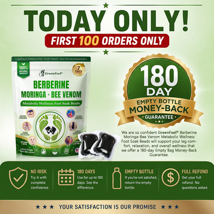 🇺🇸👩‍⚕️𝐎𝐟𝐟𝐢𝐜𝐢𝐚𝐥 𝐁𝐫𝐚𝐧𝐝 𝐒𝐭𝐨𝐫𝐞 |🌿𝑮𝒓𝒆𝒆𝒏𝑭𝒆𝒆𝒍® 𝑩𝒆𝒓𝒃𝒆𝒓𝒊𝒏𝒆 𝑴𝒐𝒓𝒊𝒏𝒈𝒂- 𝑩𝒆𝒆 𝑽𝒆𝒏𝒐𝒎 Metabolic Wellness Detox Foot Soak Beads