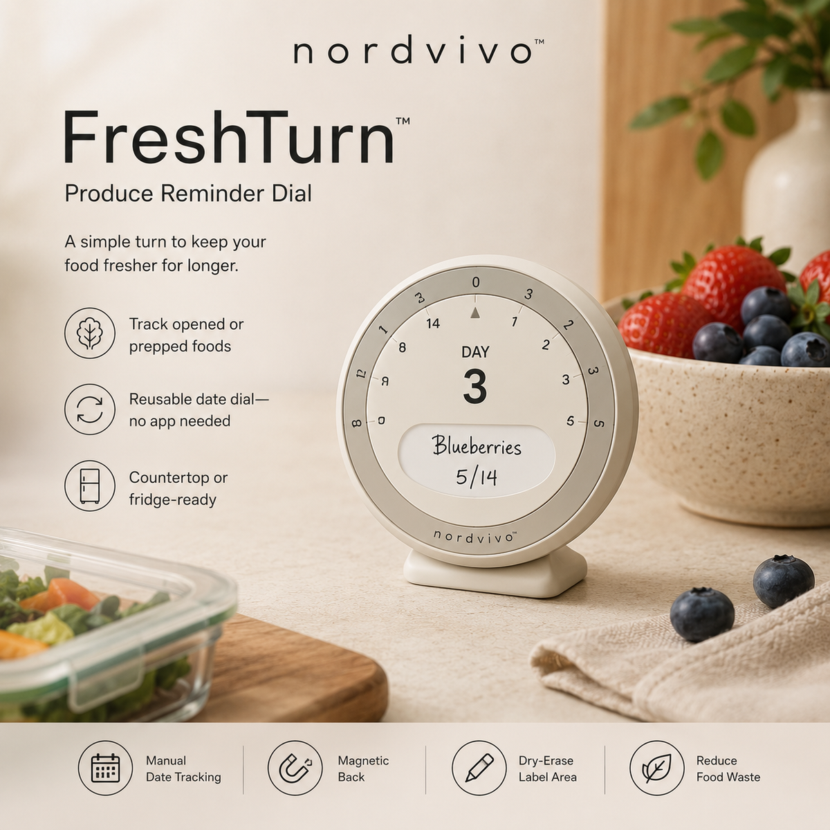 nordvivo™ FreshTurn™ Produce Reminder Dial